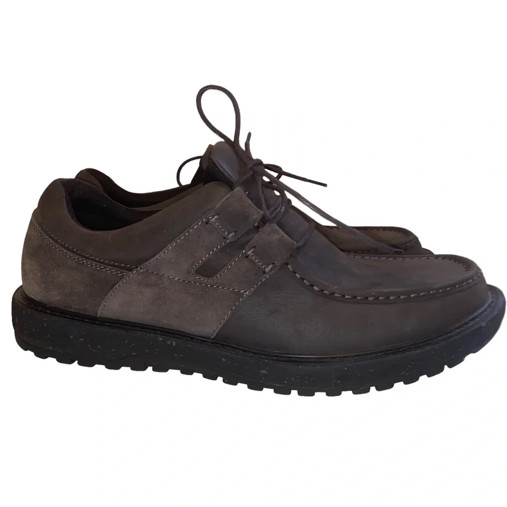 Abeo Pro System Barlow Leather Shoes Mens Size 12 M Gray Casual Comfort Lace Up